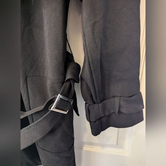 Chico’s Trench Topper long cardigan Jacket Black Plus 4/ XXL 20/22 Cottagecore - Picture 9 of 13